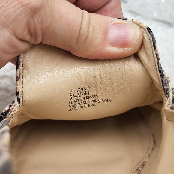 Vince Camuto Women's Jorda Loafer snakeskin leather size 9.5 - Picture 5 of 7